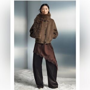 COMBINATION FAUX FUR SCARF